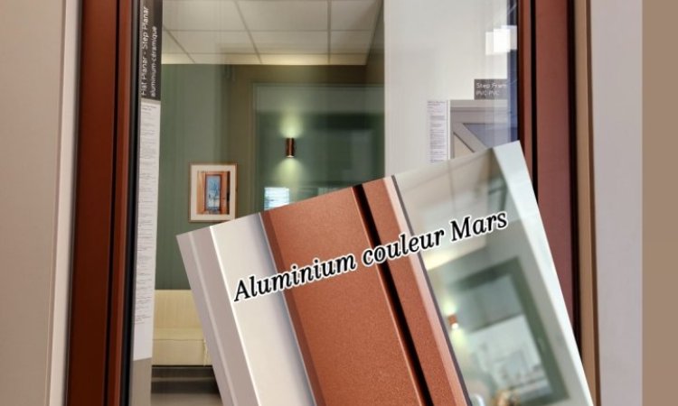 Fenêtre en aluminium couleur Mars 