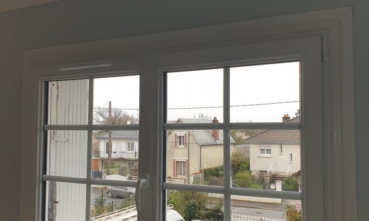 Fenêtre en renovation PVC bLanc